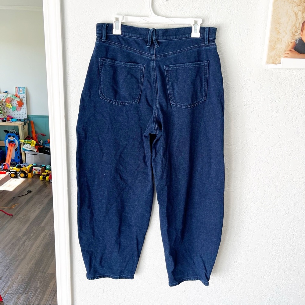 Good American Dark Blue Wide Leg Jeans - Picture 3 of 6